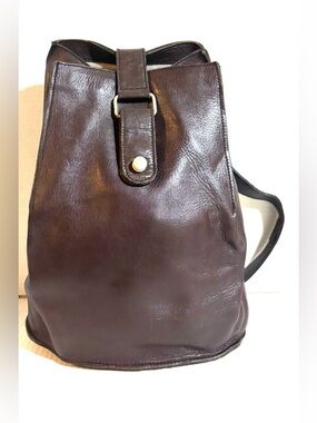 Dark Brown unisex Leather shoulder- Classic Everyday Bag